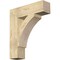 Ekena Millwork Thorton Block Rough Sawn Bracket, Douglas Fir, 6"W x 24"D x 28"H BKT06X24X28THR05RDF - alternate 1